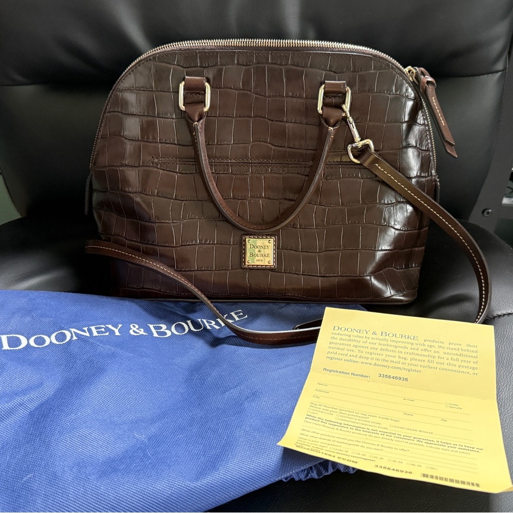 Dooney & Bourke Leather Carter Satchel